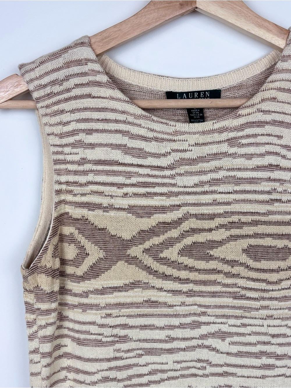 🤍 Lauren Ralph Lauren | Size Small | Cotton Linen Knit Midi
